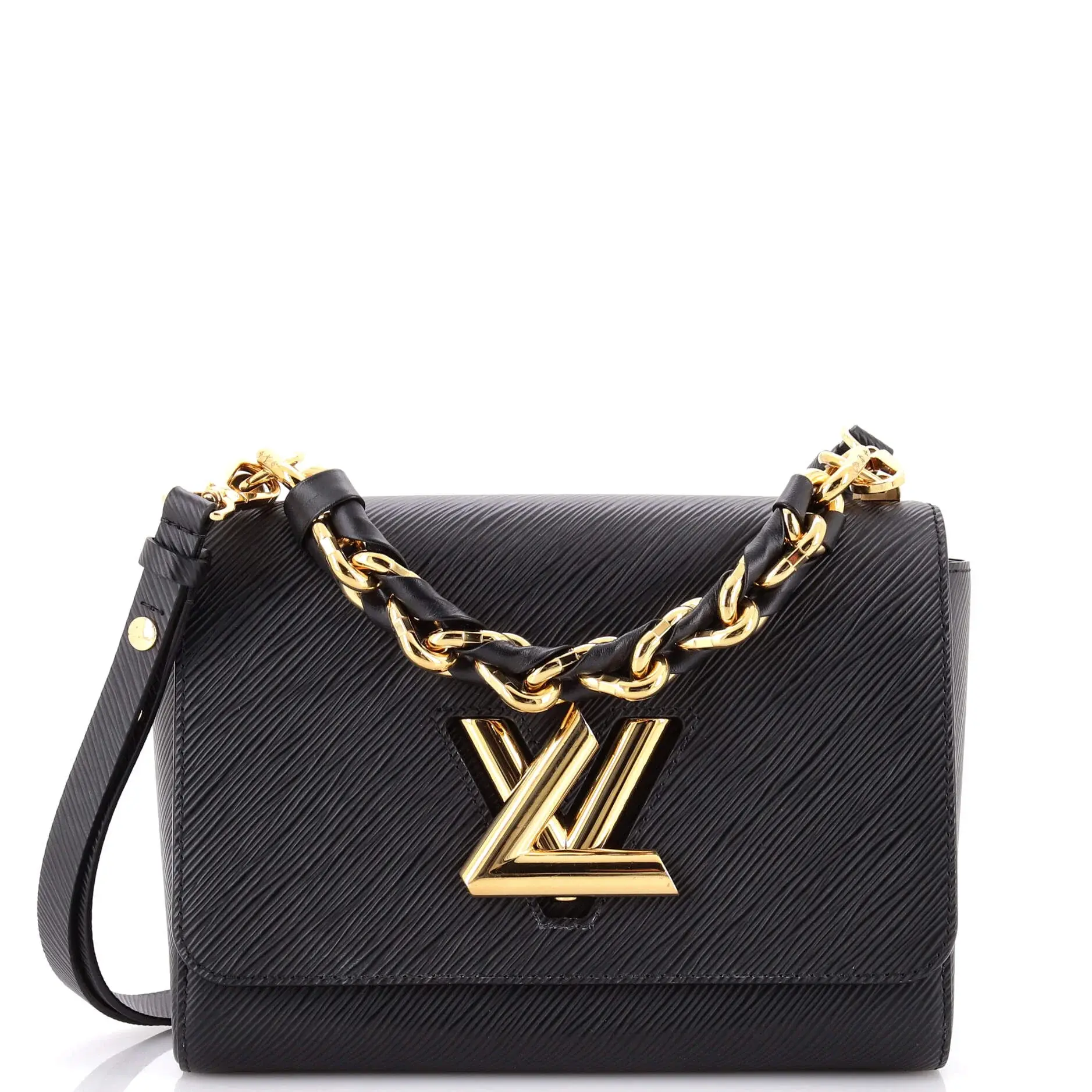 Pre-owned Louis Vuitton Leather Shoulder Bags Chunky Chain Twist Bag Epi MM by Rebag