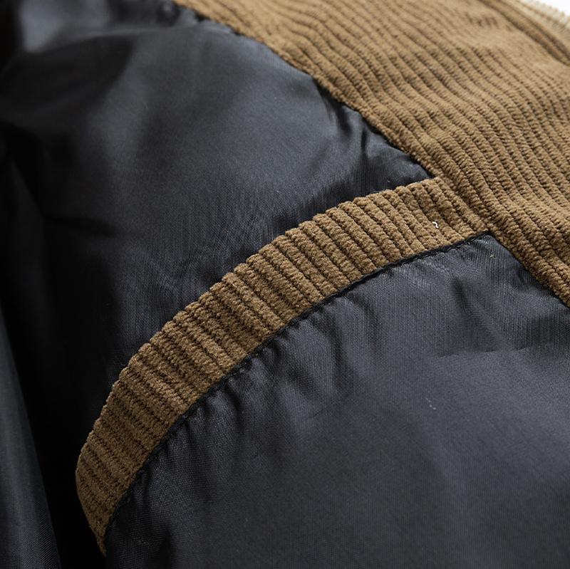 Men's winter hooded casual fluffy wool-lined cotton jacket with detachable pocket cap, warm color-block cotton coat suitable for various occasions such as daily casual wear and weekend outings. style