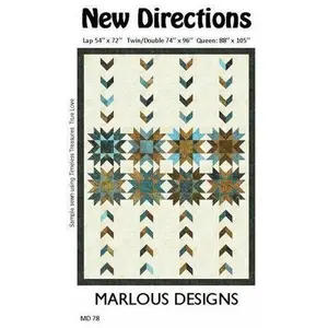 New Directions Quilt Pattern, 3 sizes -Marlous Designs