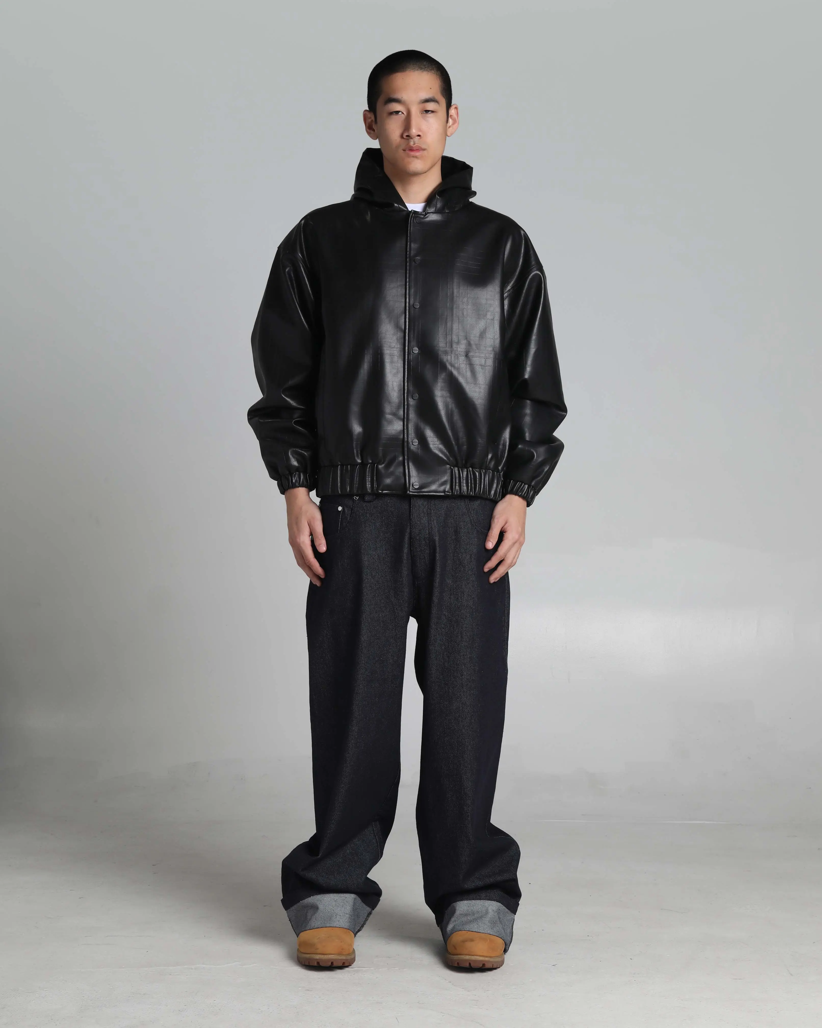 PU Leather Plaid Jacket Lightweight Coats PU Leather Plaid Jacket Lightweight Coats