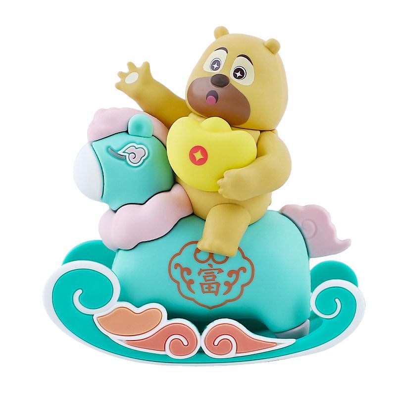 Miniso Bear Outpost Happiness Plus Series Blind Box – Year Of The Horse Collectible Figurine Desk Ornament, Great Gift Idea