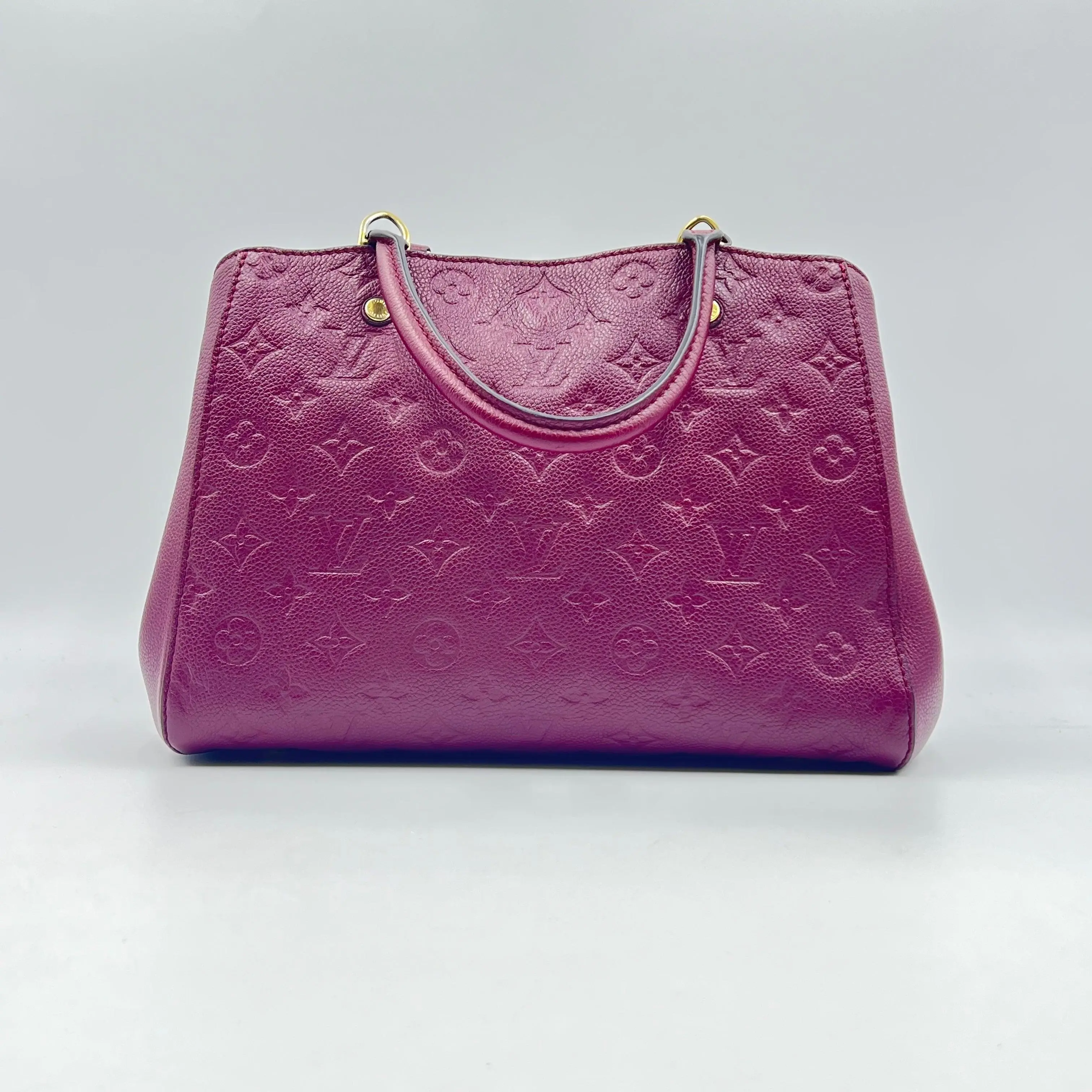 Pre-owned Louis Vuitton Leather Tote bags Montaigne Handbag Monogram Empreinte