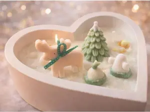 Floral Essence Dough Bowl Candle