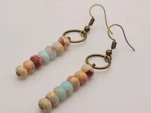 Elegant Amazonite Drop Earrings - Natural Beauty for Every Occasion