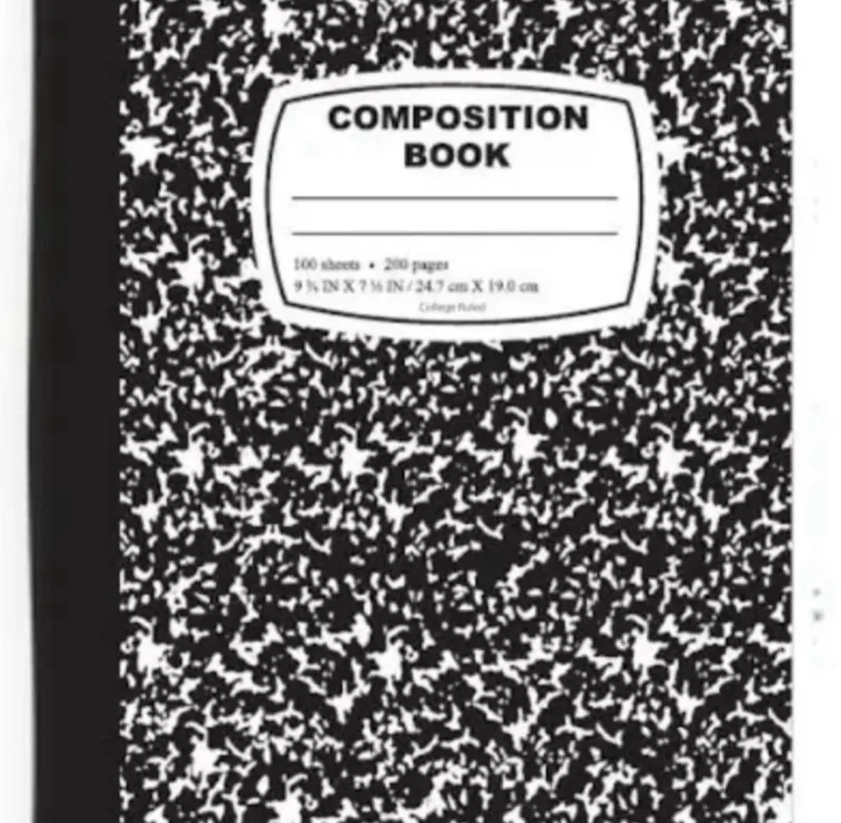 Custom composition notebook Custom composition notebook