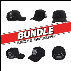BUNDLE: Dúo de Leyendas - Gorra Tony Montana + Chalino Sánchez (2 Piezas)