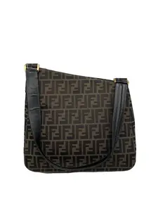 Pre-owned FENDI Classic Zucca Monogram Shoulder Tote Bag/wj05222411/2411