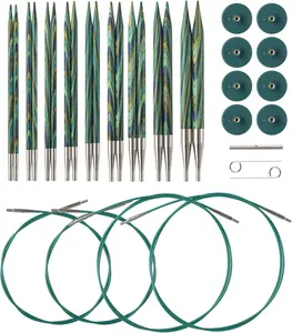 Options Wood Interchangeable Knitting Needle Set - US 4-11 (Caspian)