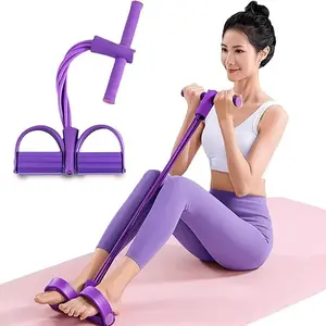 Multi-Function Foot Pedal Resistance Puller - Home Gym Fitness Tool for Leg Workouts, Core Training & Full-Body Exercise - Portable Workout Equipment for Toning, Stretching & Daily Fitness - Easy-to-Use Resistance Band Puller