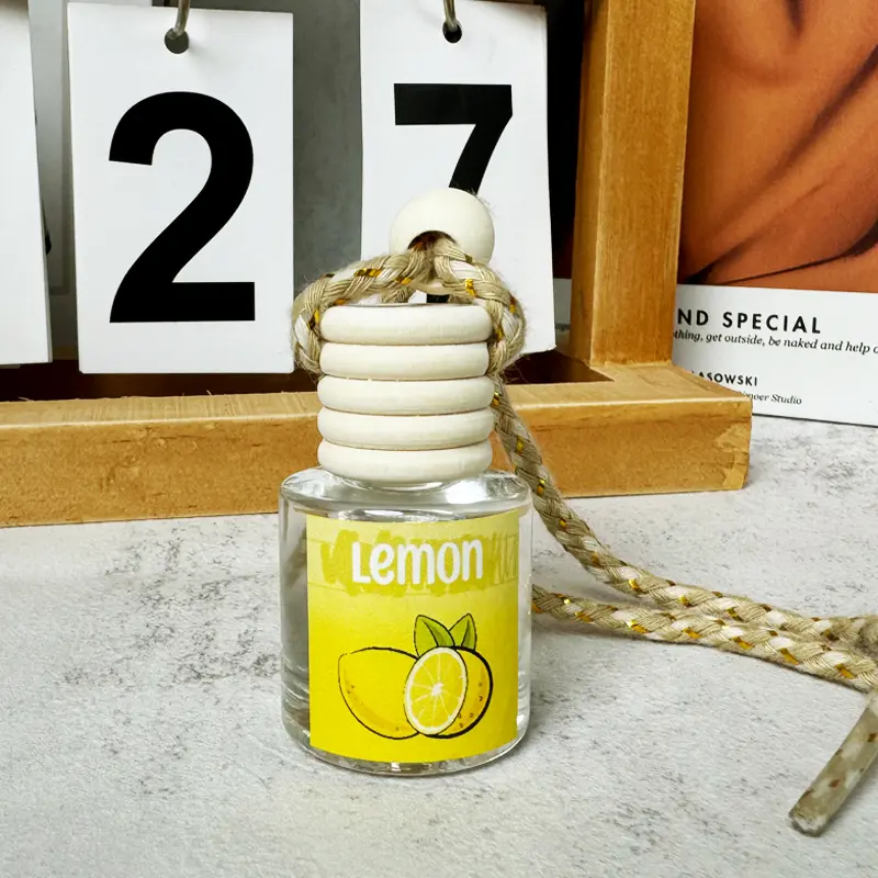 8ML Hanging Scent Oil Diffuser, Natural Fruit Juicy Perfume, Long Lasting Fragrance, 3 Scents Car Air Freshener for Home & Car