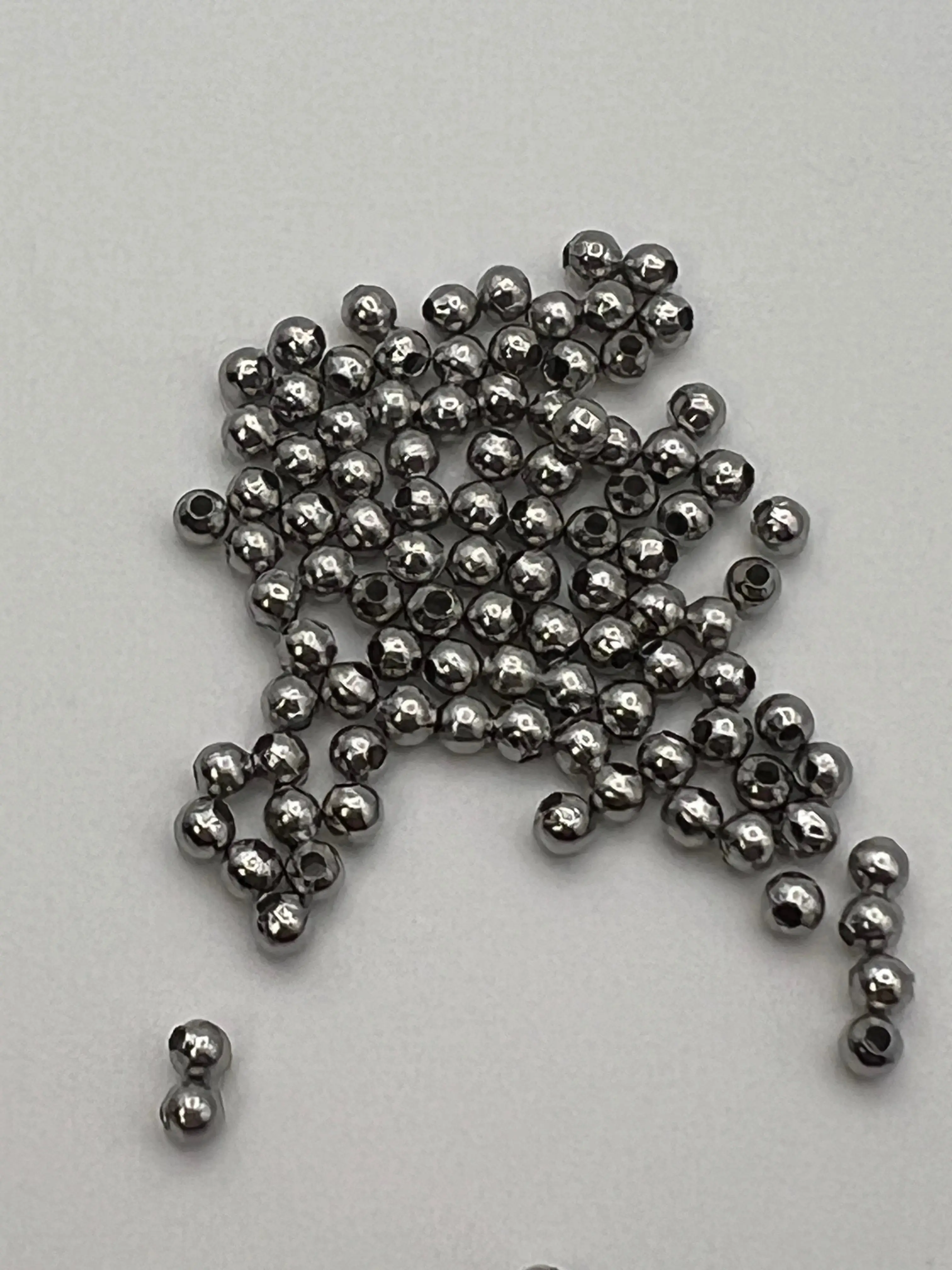 100 4mm 316 Stainless Steel Spacer Beads