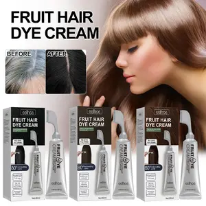 Unisex Hair Dye Professional Comb  Natural Plant Extract  Without Bleaching, Instant 2 in 1 +Grey Hair Coverage and Haircare ,Grey Hair Turn to Black Color or  Drak Brown -Herbal Ingredients Hair Color 2.8Oz. /80g