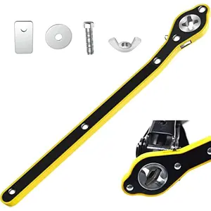 Labor-saving Handheld Ratched Wrench for Car,Jack Wrench Ratchet,Lug Wrench with Long Handle,Positive & Reversal Knob Design Car Jack Wrench for Cars