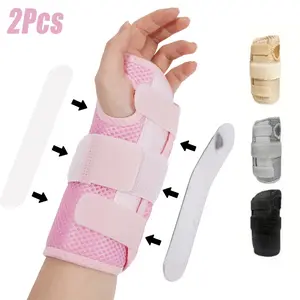 Adjustable Wristbands with Dual Board Support, Breathable Triple Fix Design, Suitable for Sports and Daily Use, 1 Pair, Wrist Accessories, Wrist Straps