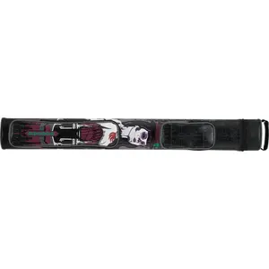 Voodoo Cases  Voodoo 2 Butts x 2 Shafts Hard Pool Cue Case - Black