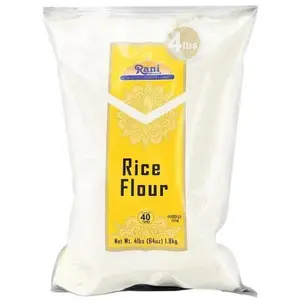 Rani Rice (White) Flour 64oz (4lbs) 1.81kg ~ All Natural | Gluten Friendly | Vegan | NON-GMO | Kosher | Indian Origin
