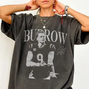 Comfort Colors® Joe Burrow   Shirt, Joe Burrow Retro Rap Tee, Game Day Shirt, Football Shirt Unisex