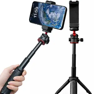 Multifunctional Phone Selfie Stick Tripod, Portable All-In-One Vlog Stand, Tripod Stabilizer, 360° Aluminum Alloy Gimbal for Live Streaming and Photography