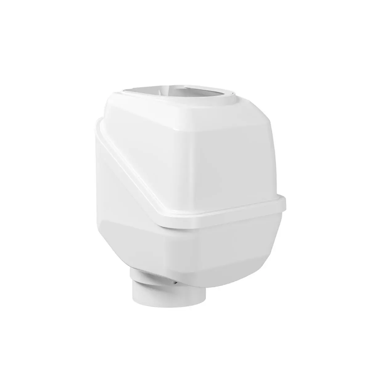 Rain Harvesting RHAD110 Leaf Eater Advanced Rain Head - With Hood, 3 & 4 in. Size, Compact for Small Spaces, Leaf Filtering, Splash Prevention, 100% Water Compatibility, Leaf Filter, Filters Out Leaves