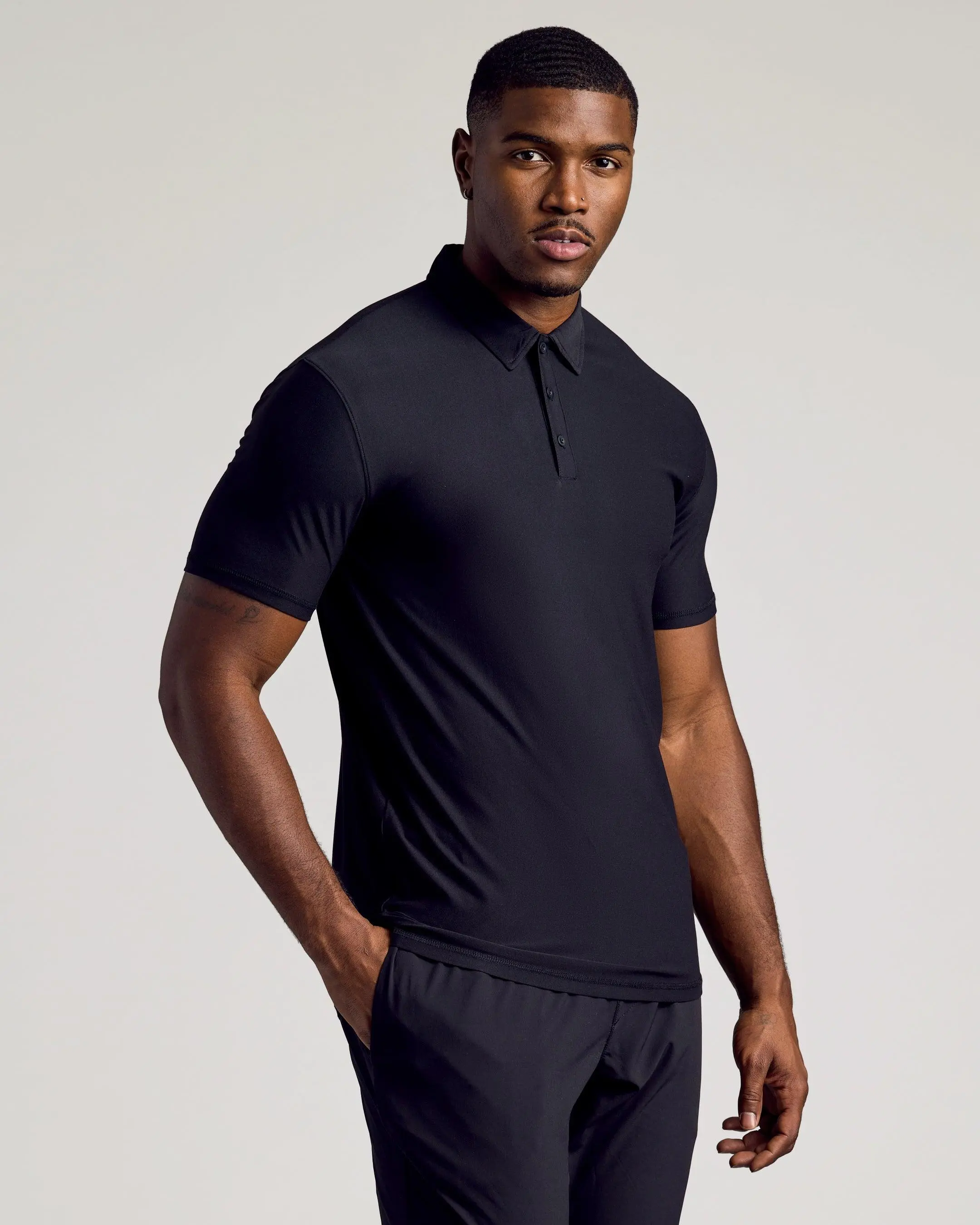 Tall Active Polo - Men's Performance Stretch Polo Shirt - Moisture Wicking Athletic Fit