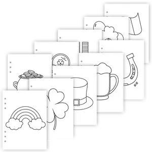 St. Patrick's Day Bold & Easy Coloring Pages