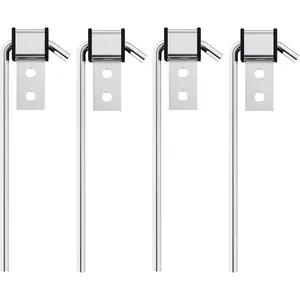 4 Pcs Heavy Duty Exhaust Hanger Rod Universal Exhaust Hangers Muffler Hanger for Car Exhaust System Kit, 3/8" Rod 10" Long