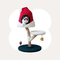 Santa Hat Cat Tree