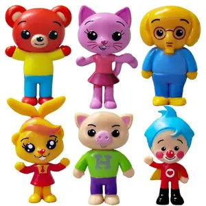 6counts/set  Clown PVC Action Figure Toys For Kid Birthday Christmas Gift