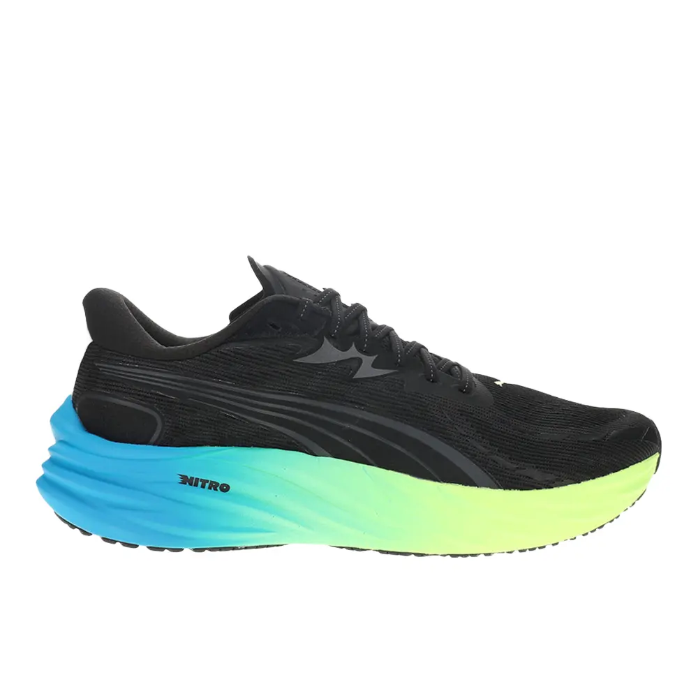 PUMA Mens Velocity Nitro 4 Running Sneakers Shoes - Black