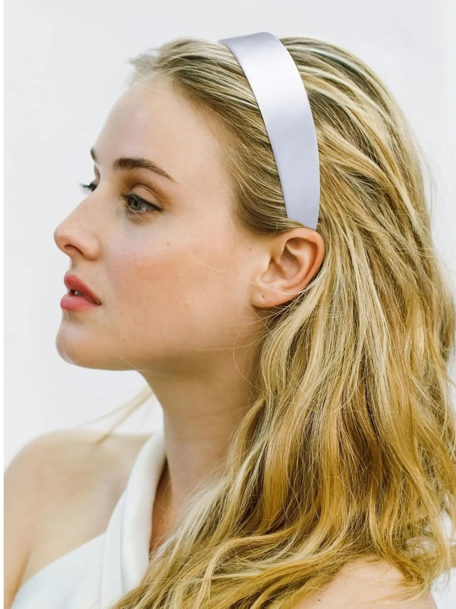 Headbands for Women Girls Satin Wide Headband Head Bands for Womens Hair Solid Simple Fashion Hair Bands Cosplay Halloween Hair Accessories Gifts for Mothers Sisters Chic Headbands Hairbands