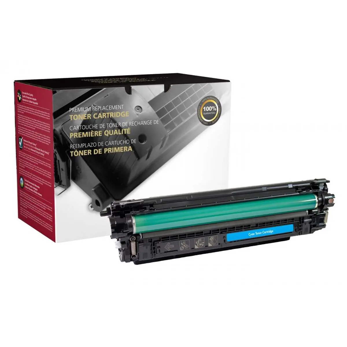 Clover 200942P High Yield Cyan Toner Cartridge - Compatible with HP CF361X/508X, 508X, Color LaserJet Enterprise MFP M577dn, Flow M577c, M577z, M553dn, M553n, 1 lbs, Hp 508X