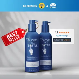 Gloves In A Bottle Shielding Lotion 8 Oz Bottle with a New Pump Body Care Moisture