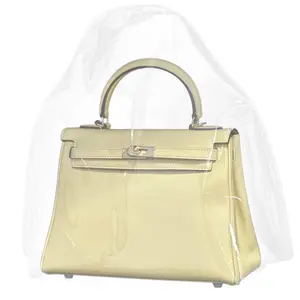 Clear Waterproof Dust Bag for Luxury Handbags - Lightweight Purse Storage and Protection Small Size Transparent PVC Material with Velcro Closure and Side Vents