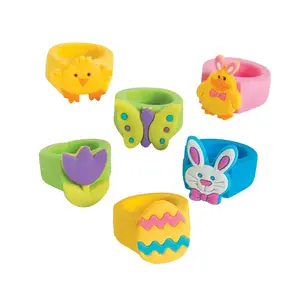 Colorful Easter Rings - 24 Pc. for Fun Celebrations