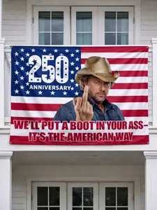 Toby Keith American Boot Flag Red White And Blue 250th Anninersary Freedom Flag