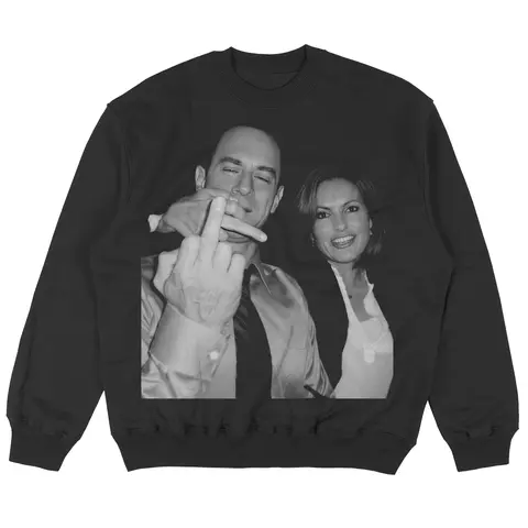 Gildan Men's Fitted Cotton Graphic Pullover Hoodie - Casual Fit, Cute Street Style Menswear Top, Soft Retro Design, Law & Order SVU Comic Print Humor, TV Show Fan Item, Lightweight Round Neck, All Seasons, Cold Wash, Do Not Iron Custom-Made OOTD Top