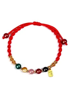 Five Gods Rope Bracelet, Boho Ethnic Pattern, All Seasons, Rope Chain Material, Unisex Gift, Horse Year Birthstone Jewelry