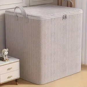 Extra-Large Storage Organizer Box with Lid, Versatile for Clothes, Blankets & Bedding, Perfect for Moving, Closet, Bedroom & Dorm