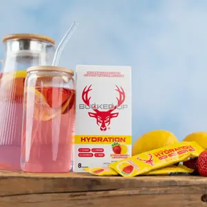 Bucked Up Hydration Electrolyte Drink Stick Packs for Athletes & Everyday Performers - Rapid Rehydration, Muscle Support, Focus & Energy