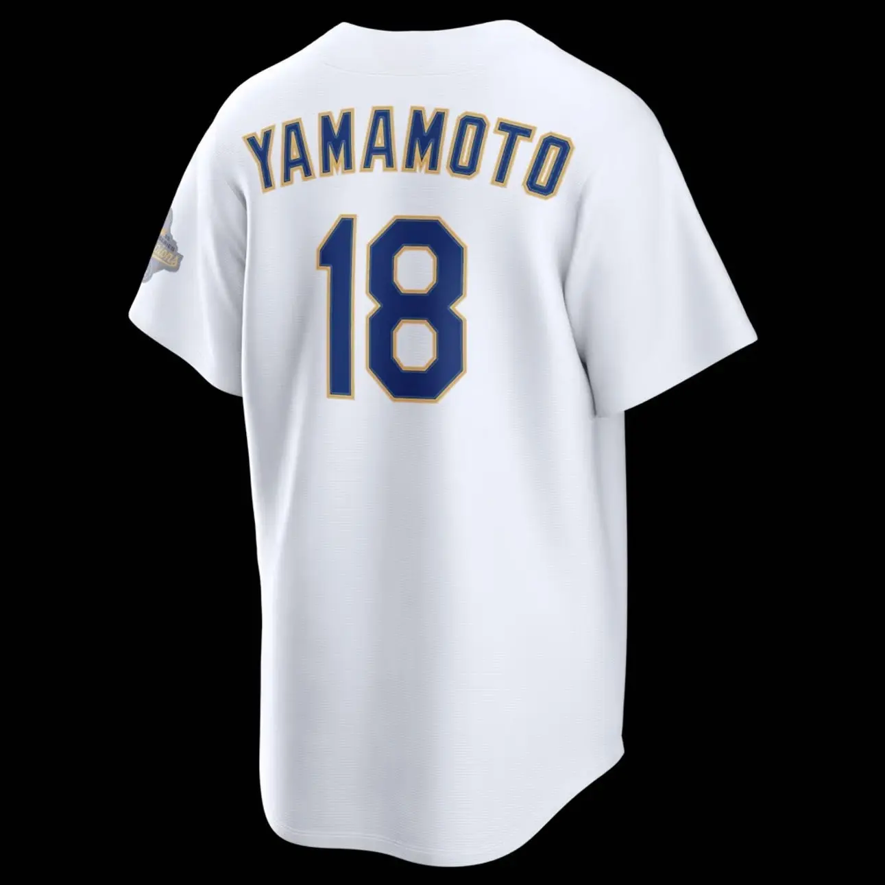Unisex Baseball USA Los Angeles Yamamoto 18 2026 Gold Collection Stadium Jersey - White
