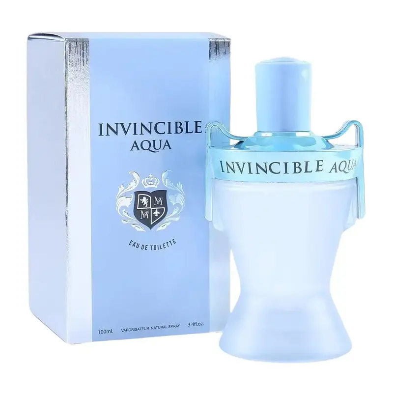 MCH Invincible Aqua Eau De Toilette Natural Spray Cologne for Men 100ml/3.4fl.oz. Bold Woody Aquatic Scent with Citrus & Marine Notes by Mys Scents