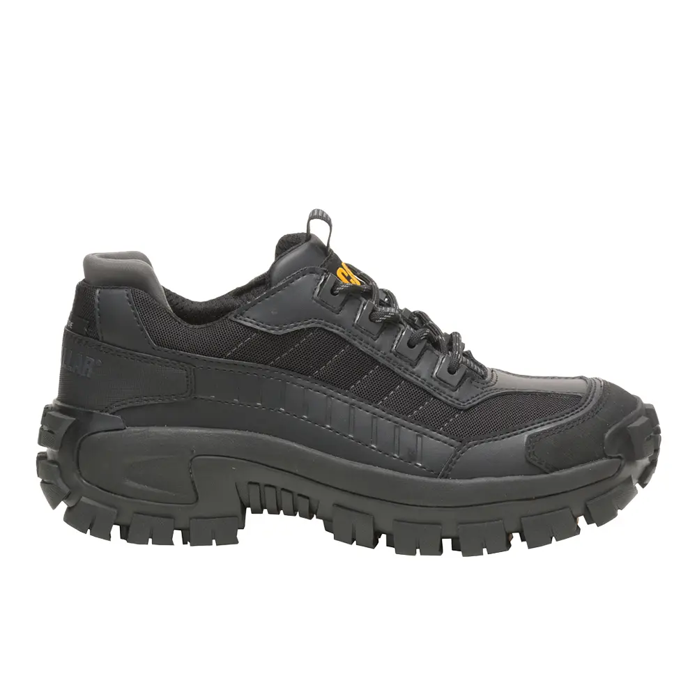 CAT Footwear Mens Invader Slip Resistant Steel Toe  Work/Duty - Black
