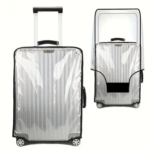 1 Transparent Luggage Protection Cover, PVC Suitcase Lid Protector, Suitcase Lid, Waterproof and Scratch Resistant, Dustproof Travel Suitcase Cover, Suitable for Various Suitcase Sizes, Travel Essentials, Versatile Travel Accessory