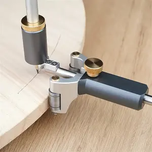 Woodworking Dual-Function Straight Line and Arc Marking Guide Parallel Marking Tool