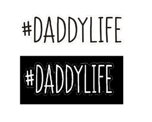 DaddyLife Car Graphic Sticker, Window Clings for Dad Vinyl Sticker for #Daddylife Car Window Trunck Rear,6x2.2inch