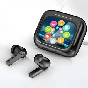 KEAI BY16 Bluetooth 5.4 Earphones LED Digital Display ANC+ENC Dual Noise Reduction Wireless Earbuds | Suitable for Office, Audio Calls, Study and Sports | Built-in Microphone