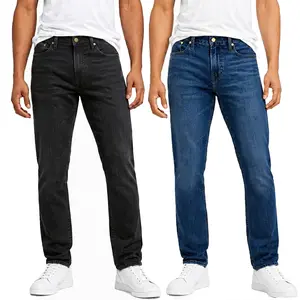 Men's 2 Pack Flex Stretch Slim Straight Jeans with 5 Pocket (Sizes, 30-42) Men's 2 Pack Flex Stretch Slim Straight Jeans with 5 Pocket (Sizes, 30-42)