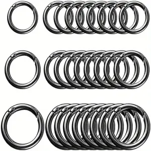 27 Heavy Duty Zinc Alloy Quick Release Hooks with Trigger Spring Lock - Secure Clips for Keychains, Bags, Wallets, DIY Crafts - Ideal for Organizing, Craft Making and Daily Use - Durable Metal Structure, Bag Accessories, Compact Design, Reliable Fasteners