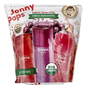 JonnyPops Organic Freezer Pops, Cherry, Grape, Fruit Punch , 24 Count, 1.35 fl oz (40 ml) Each