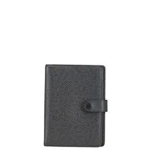 Pre-owned Louis Vuitton Calfskin Small Leather Goods Taiga Agenda PM Leather Notebook Cover